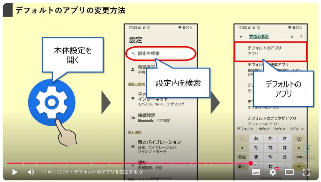 最初にすべきおすすめ初期設定:デフォルトのアプリを設定する