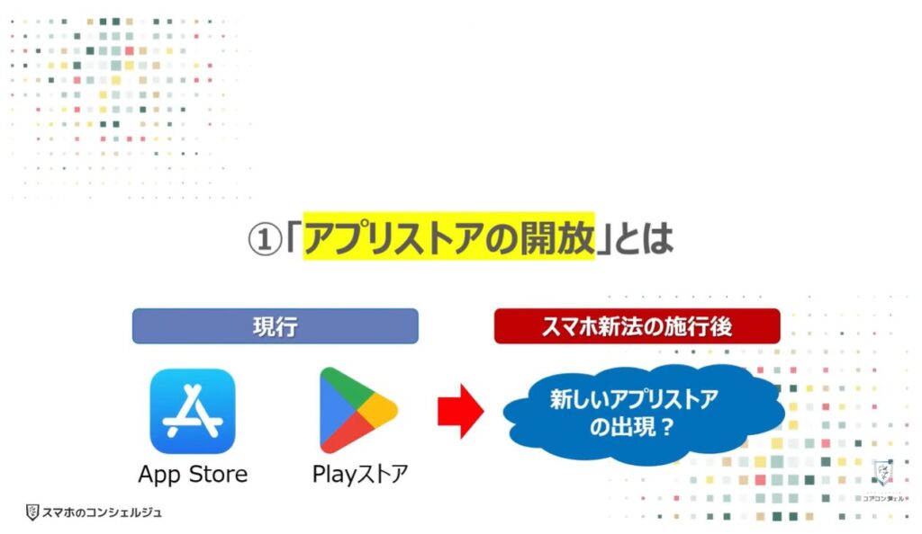スマホ新法で何が変わる？：①「アプリストアの開放」とは