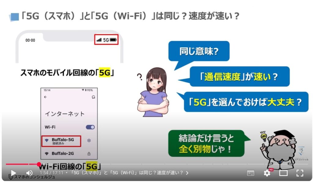 スマホの5GとWi-Fiの5Gの違いと特徴：「モバイル回線（スマホ）」の「5G」とは