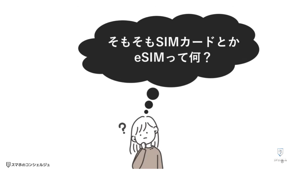 物理SIMとeSIMの違い:物理SIMとeSIMの違い