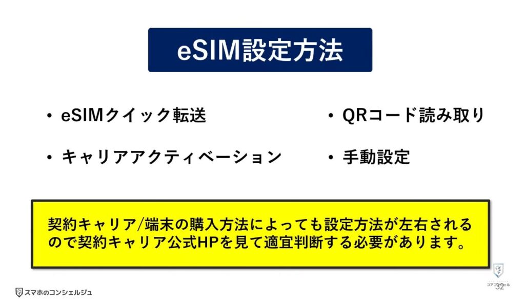 物理SIMとeSIMの違い:まとめ