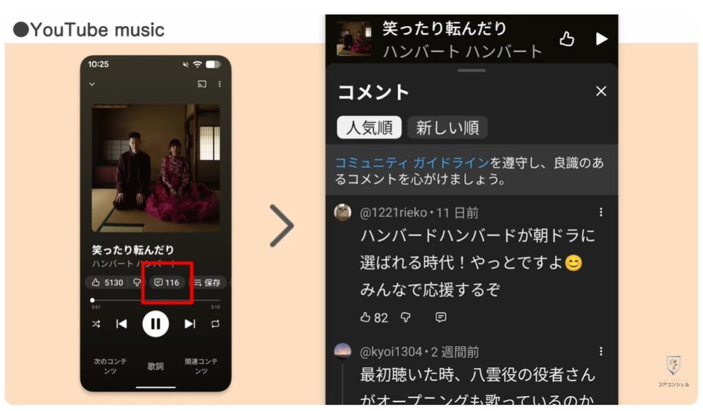音楽アプリ徹底比較:結構大事?コメント欄