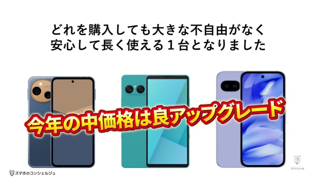 中価格スマホはどれを選ぶべき？