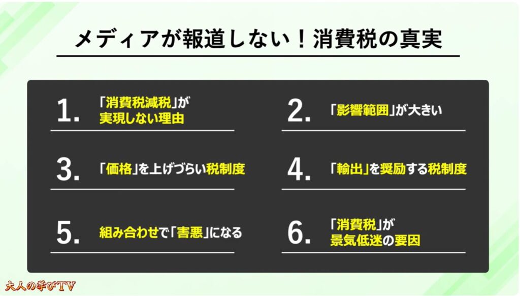 消費税減税が出来ない理由