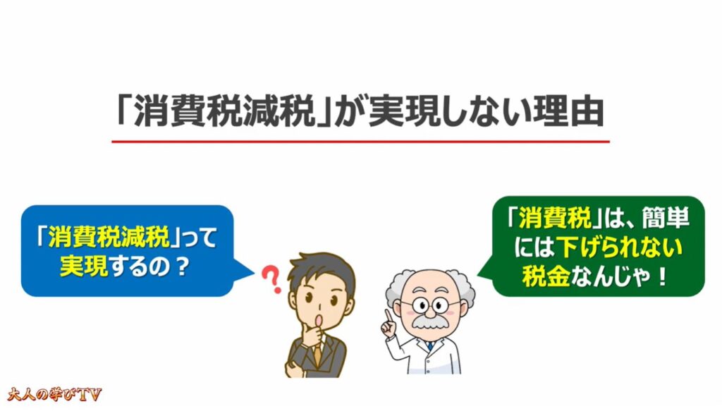 消費税減税が出来ない理由:「消費税減税」が実現しない理由