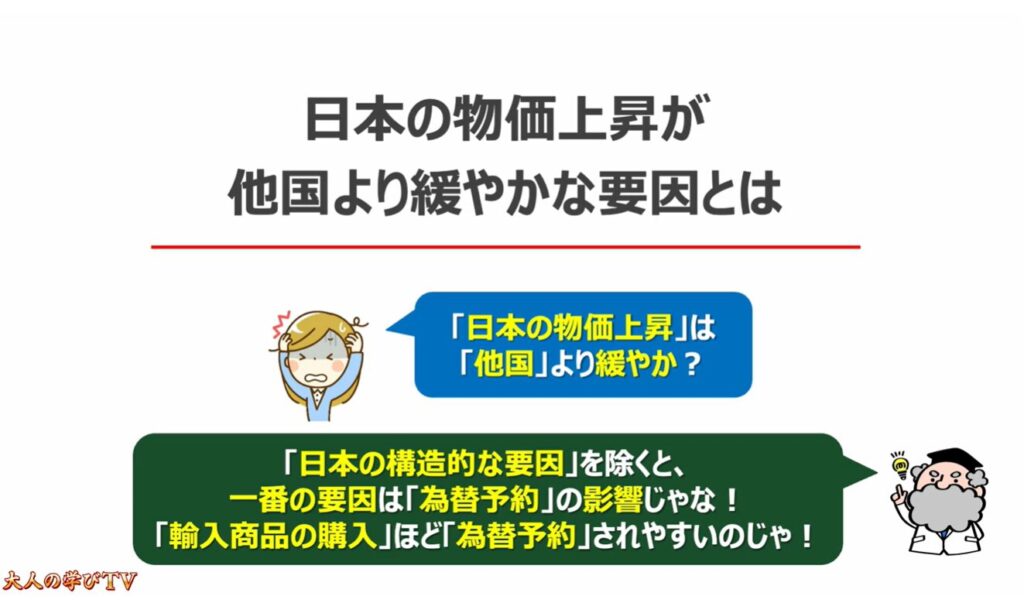 物価高が長引く要因と今後の展開：日本の物価上昇が他国より緩やかな要因とは