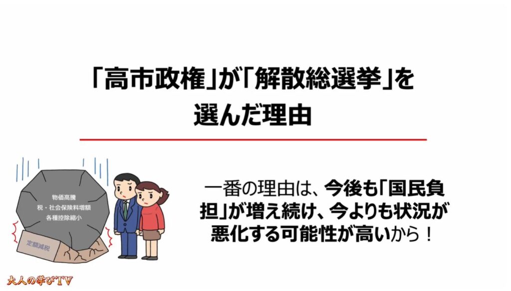 なぜ今「解散」なのか？「高市政権」の狙いとは：「高市政権」が「解散総選挙」を選んだ理由