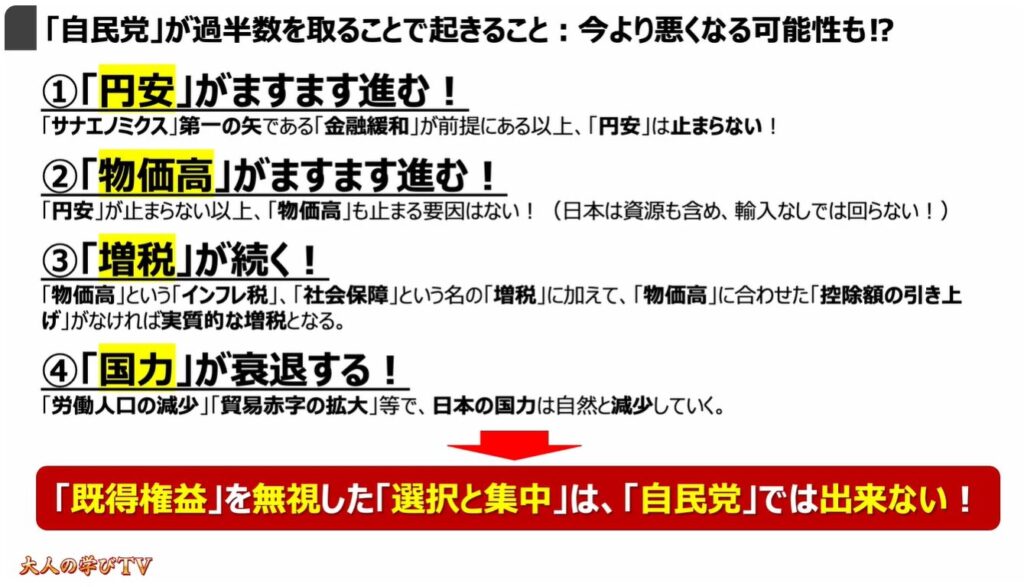 なぜ今「解散」なのか？「高市政権」の狙いとは：「自民党」が過半数を取ることで起きること：今より悪くなる可能性も⁉