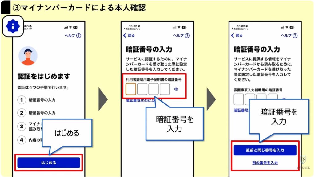 東京アプリで1.1万円相当を付与:マイナンバーカードによる本人確認と申し込み