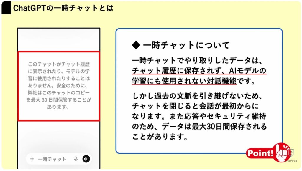 ChatGPTやGeminiで絶対にやってはいけない3つの注意点：ChatGPTのプライバシー設定