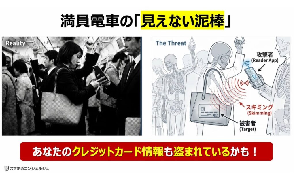 タッチ決済対応のクレジットカードは危険