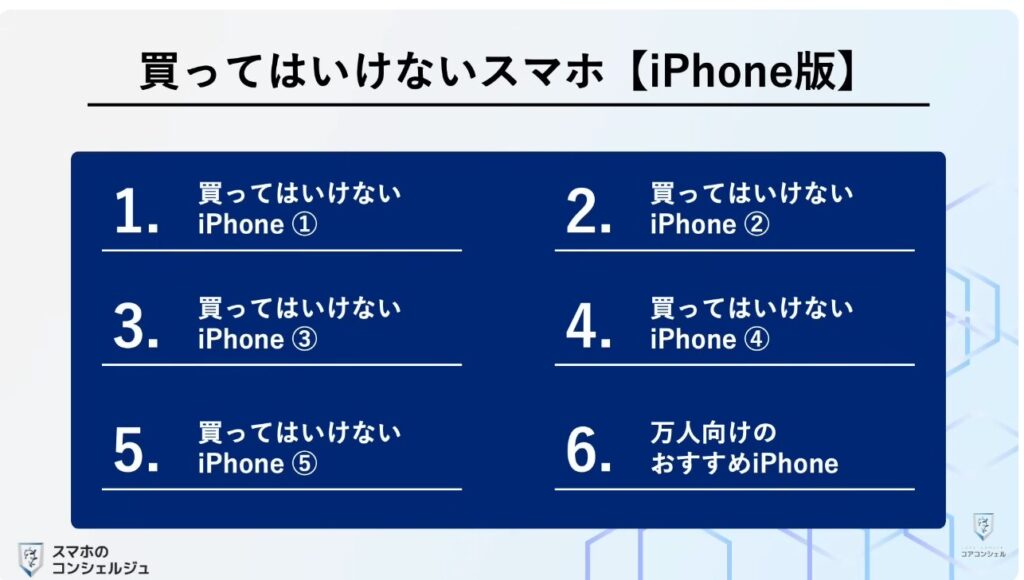 買ってはいけないiPhoneとは