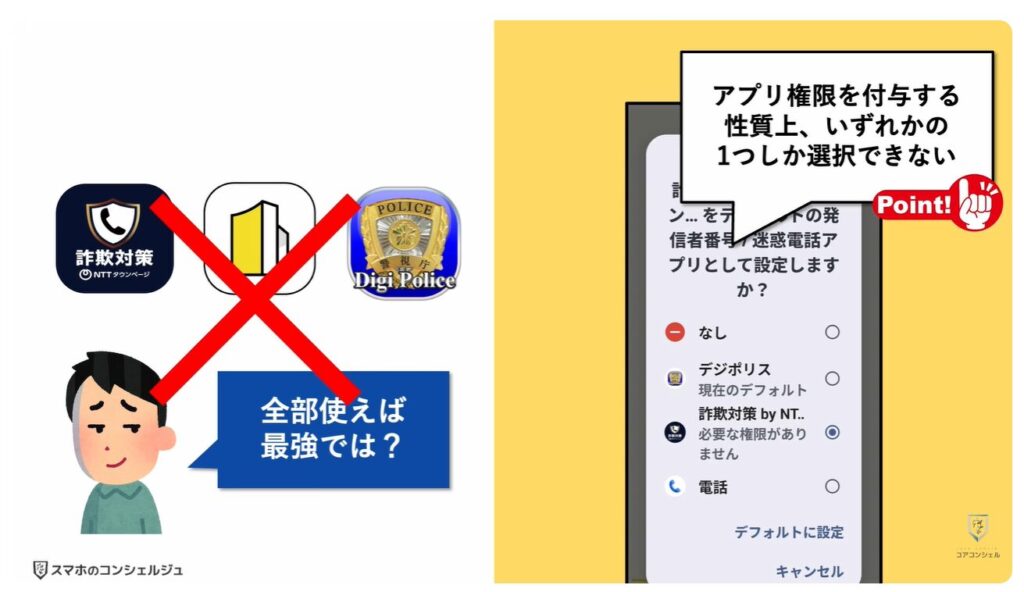 詐欺電話対策アプリ：Androidスマホ/iPhoneで使う際の注意点