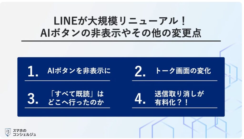 LINEの大幅リニューアル