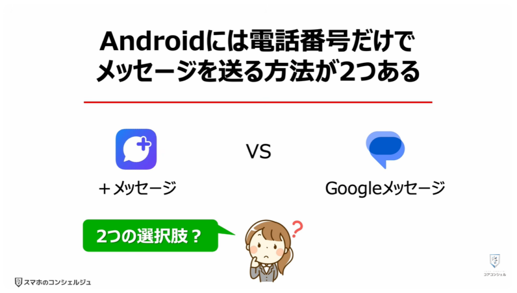Googleメッセージを使え!:「Android」には「電話番号」だけで「メッセージ」を送る方法が2つある