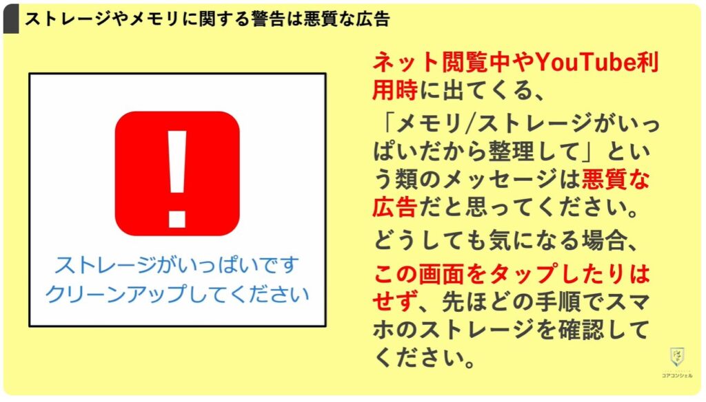ストレージとは：詐欺広告にご注意を