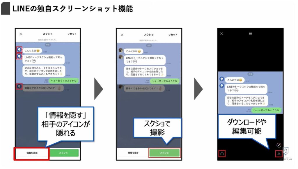 気になる写真やスクリーンショットに「ぼかし」を入れる方法：LINEの「独自スクショ」機能