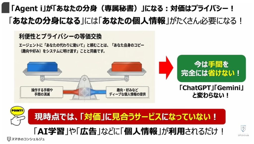 LINEヤフーの「Agent i」は要注意：「Agent i」が「あなたの分身（専属秘書）」になる：対価はプライバシー！
