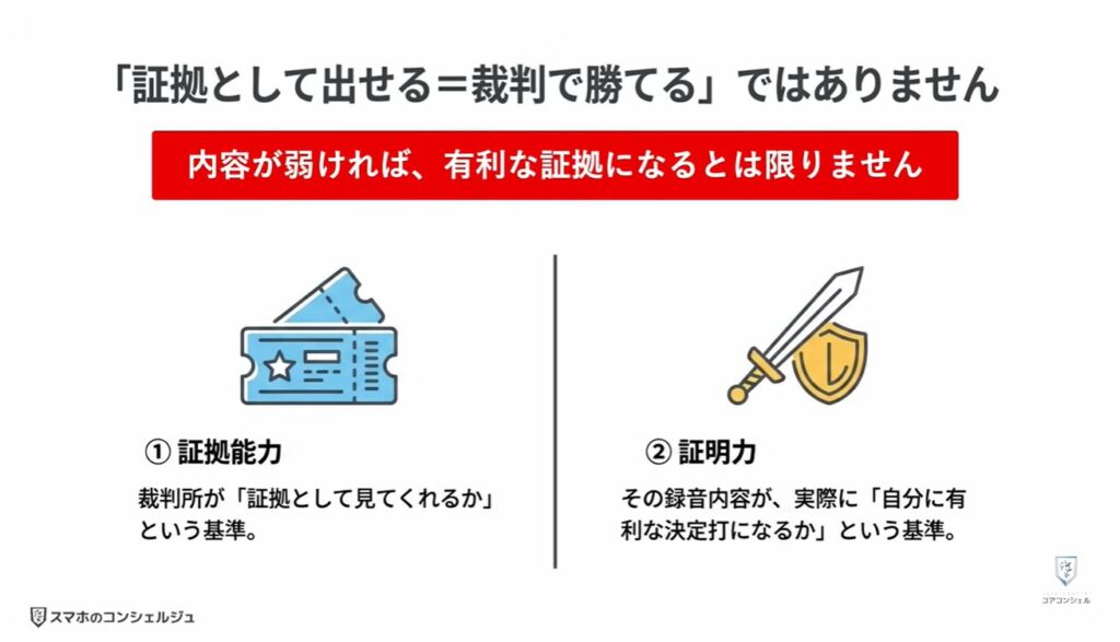 スマホの録音:無断で録音しても「証拠」になる?