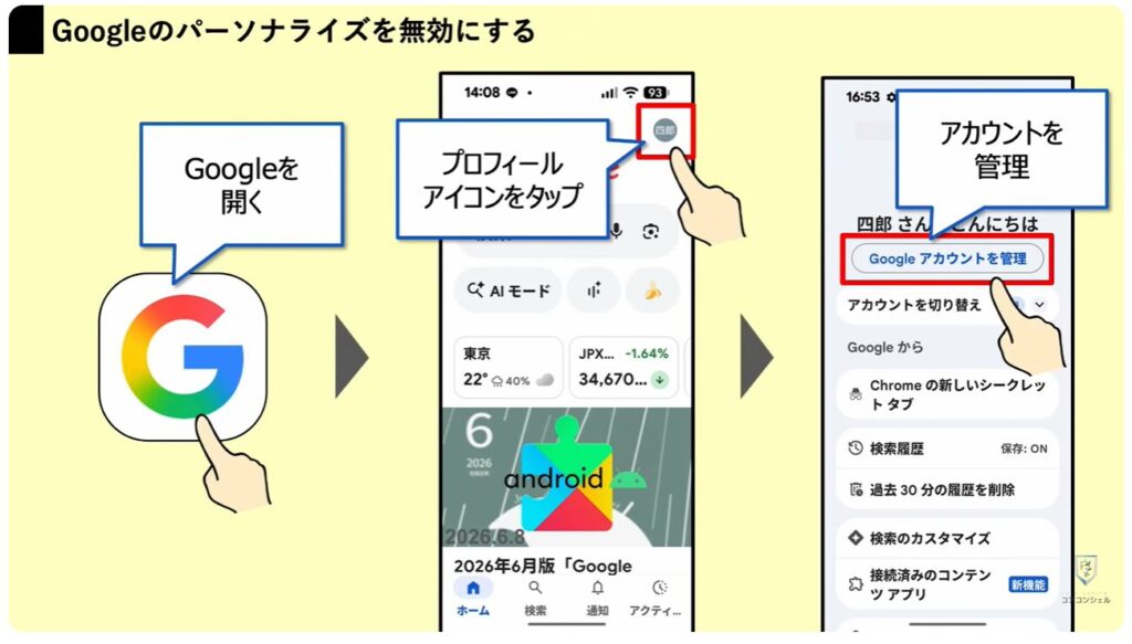 追跡広告の仕組みとオフにする方法：Googleのパーソンライズを無効にする