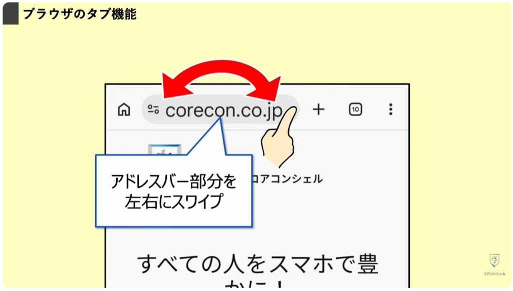 アプリの切り替え：混同しやすい「ブラウザのタブ」