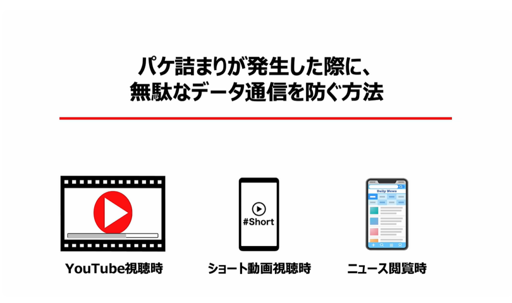 通信量が倍増！正しい対処方法とは：パケ詰まりが発生した際に、無駄なデータ通信を防ぐ方法