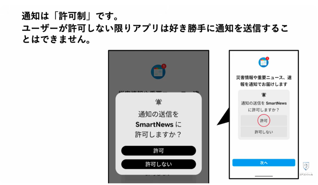 無駄な通知を整理する方法:スマホの本体設定から通知をオフにする