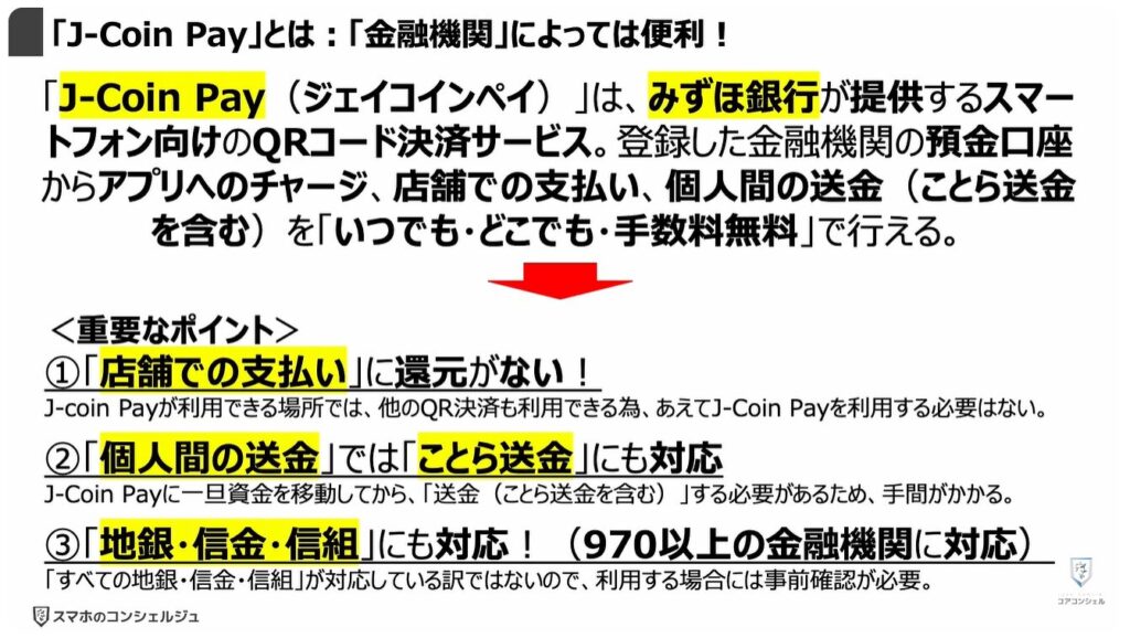 送金の常識が変わる（ことら送金）：「J-Coin Pay」とは：「金融機関」によっては便利！