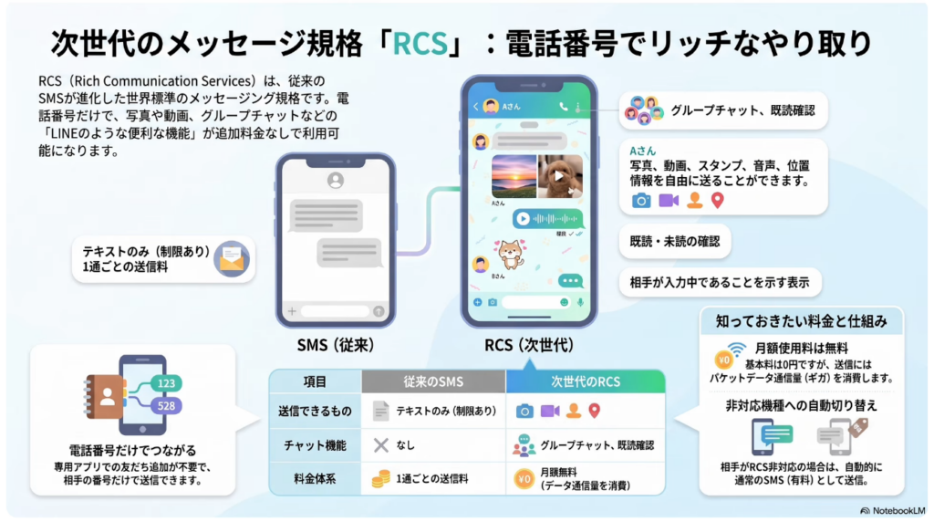 「携帯キャリアのRCS」は拒否すべき？：「RCS」とは「ショートメッセージ」を進化させるサービス！