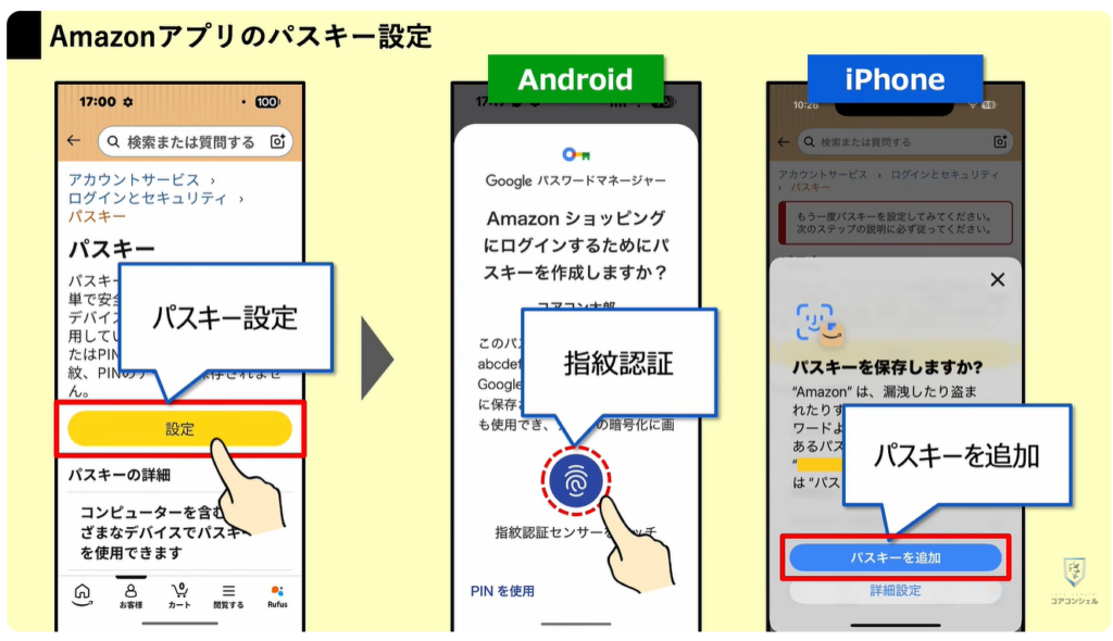 Amazonの今すぐ見直すべき設定：2段階認証やパスキーの設定
