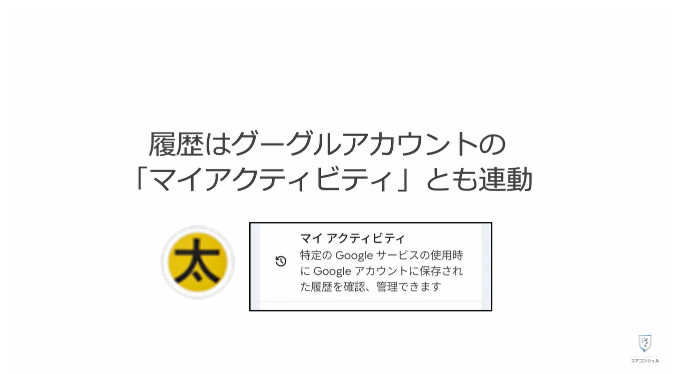 Googleマップの新機能（マップに相談）：「マイアクティビティ」での確認方法