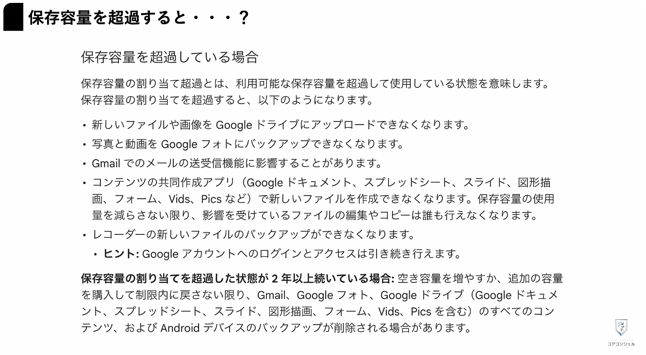 Googleフォトの最初にすべき設定：保存容量15GBを超過した場合どうなる？