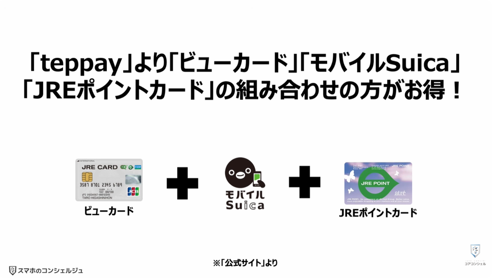 QR決済（teppay）がスタート：「teppay」より「ビューカード」「モバイルSuica」「JREポイントカード」の組み合わせの方がお得！