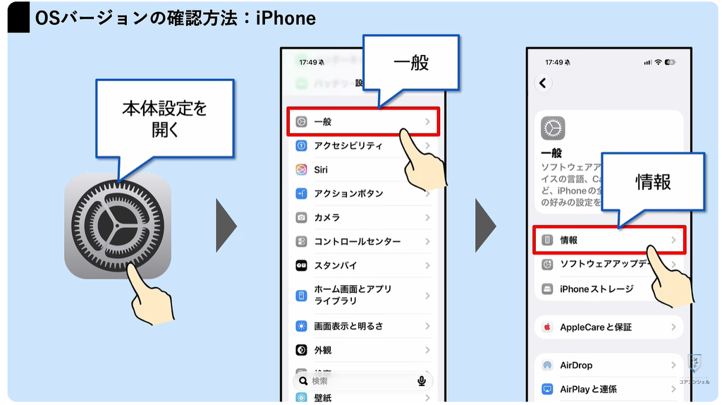 LINEが使えなくなる:iPhoneのOSバージョン確認