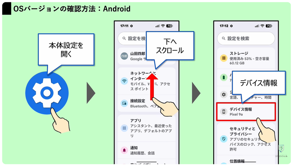 LINEが使えなくなる:AndroidスマホのOSバージョン確認